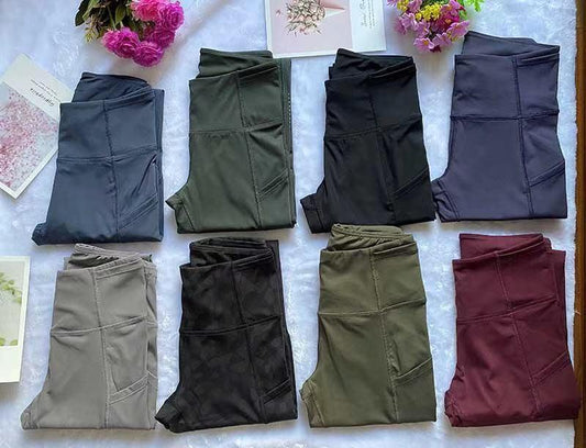 7/8 length high waist women yoga pants quick dry sports Gym tights